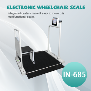 Pèse-personne bariatrique robuste avec rampe pliable, main courante et barre d'appui pour maison <span class=keywords><strong>de</strong></span> retraite, pèse-personne sur pied pour fauteuil roulant - Product Image 5