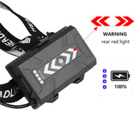 Leistungsstärkste XHP90 LED-Stirnlampe 18650 USB Wiederaufladbare LED-Kopflampe Zoombare LED-Stirnleuchte Angellampe