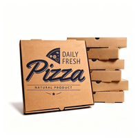 Boîte à pizza en carton ondulé personnalisée 9-40cm |   Emballages alimentaires en gros pour pizza, sushi, pâtes et nouilles