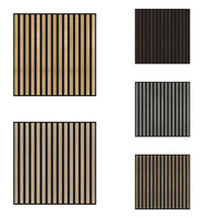 Panneau acoustique en bois insonorisant, panneau absorbant le son, décoration moderne en polyester, matériau MDF ignifuge et imperméable