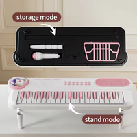 Kids Educational Electric Piano Keyboard Toy 37 Key Multifunctional Musical Instrument with Microphone for Beginners