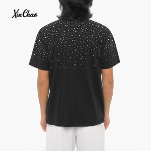 थोक ग्रीष्मकालीन 100% कपास हेवीवेट पुरुषों की छोटी आस्तीन टी शर्ट पुरुषों की छोटी आस्तीन टी शर्ट पुरुषों की गर्दन के शीर्ष पर - Product Image 2