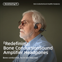 Audífonos ALOVA con Amplificador de Sonido por Conducción Ósea Digital, Auriculares Bluetooth con Cancelación de Ruido DSP, Audífonos para Personas Mayores