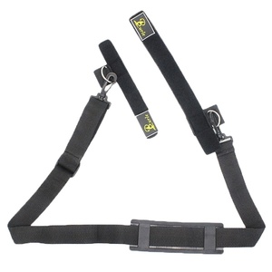 Canne à pêche noir réglable bandoulière taille tige fixe ceinture sangle de transport fronde canne à pêche attirail bandoulière ceinture - Product Image 2