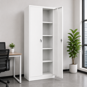 Armoire <span class=keywords><strong>de</strong></span> classement en métal avec porte coulissante en acier pour bureau scolaire, armoire à dossiers verrouillable avec porte vitrée pour le <span class=keywords><strong>rangement</strong></span> <span class=keywords><strong>de</strong></span> documents - Product Image 1