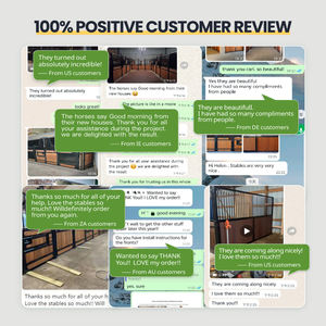 Box d'écurie pour chevaux populaire en Europe, pivotante, préfabriquée, en bois de bambou, sur mesure, porte de panneau avant de box pour chevaux - Product Image 5