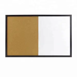 Hot Sale Black Holzrahmen Kombination Memo White Cork Notice Bulletin Board für Office School