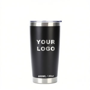 OEM Stainless Steel Tumbler 600ML 20oz <b>Double</b> <b>Wall</b> Vacuum Insulated With Lid For Office Travel Outdoor Use - Product Image 1
