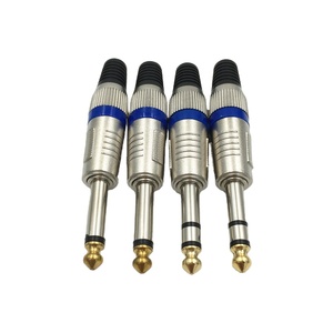 הנמכר ביותר 6.35mm מונו זכר TRS שקע תקע גיטרה אוזניות אודיו חשמל כבל מתאם מחבר - Product Image 1