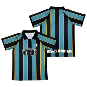 Maglia da calcio maglia da calcio di alta qualità Patchwork Design Vintage sublimazione maglia da calcio da uomo - Product Image 4