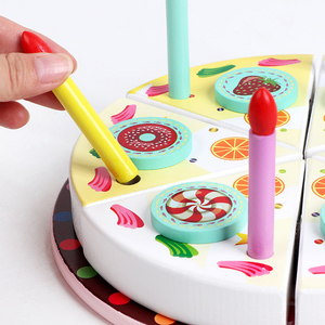 <span class=keywords><strong>Jeu</strong></span> <span class=keywords><strong>de</strong></span> simulation <span class=keywords><strong>de</strong></span> coupe <span class=keywords><strong>de</strong></span> gâteau d'anniversaire en bois personnalisable pour bébé, avec bougies éducatives, jouets <span class=keywords><strong>de</strong></span> <span class=keywords><strong>cuisine</strong></span> pour garçons et filles - Product Image 4