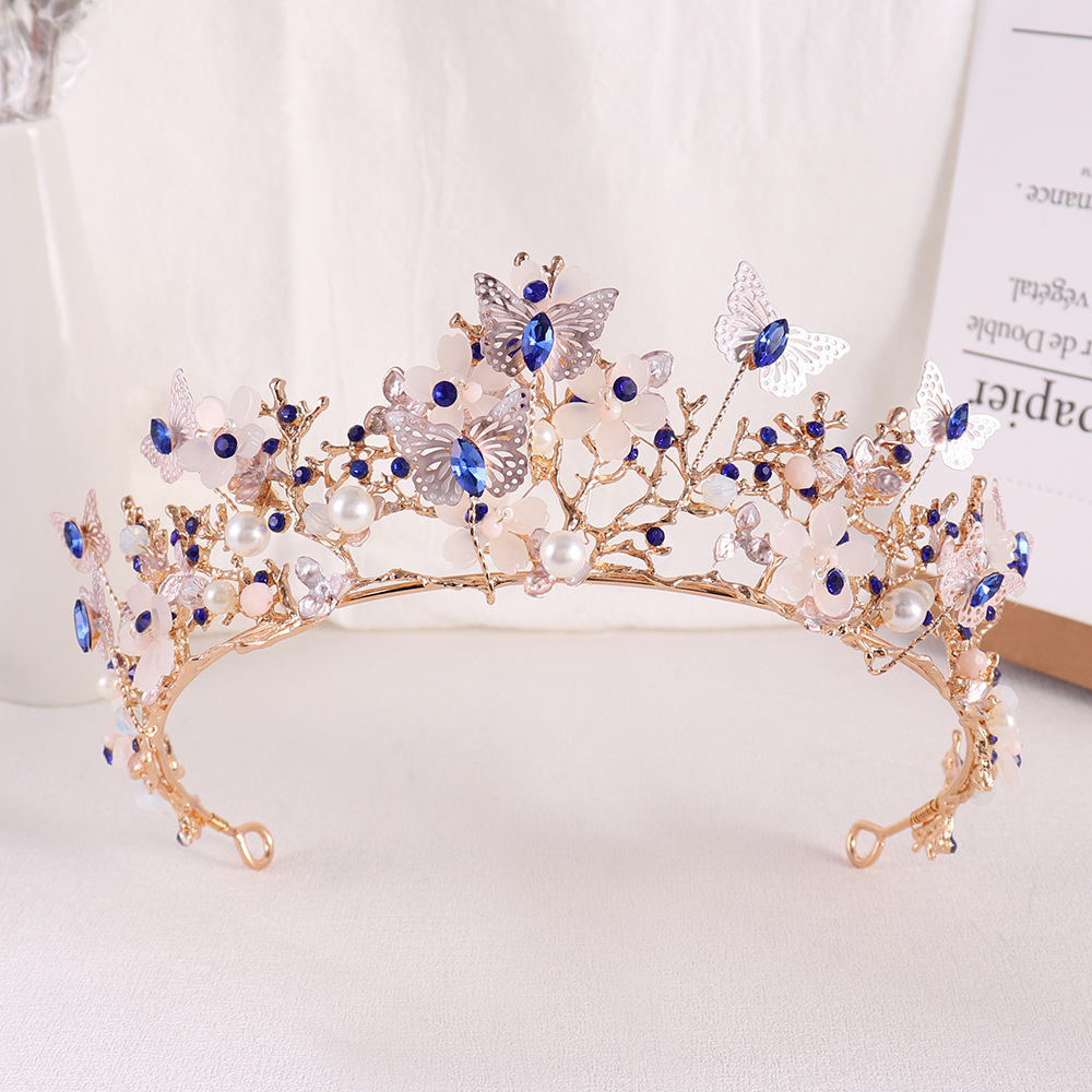 HW04 Or KC Bleu Couronne Tiare