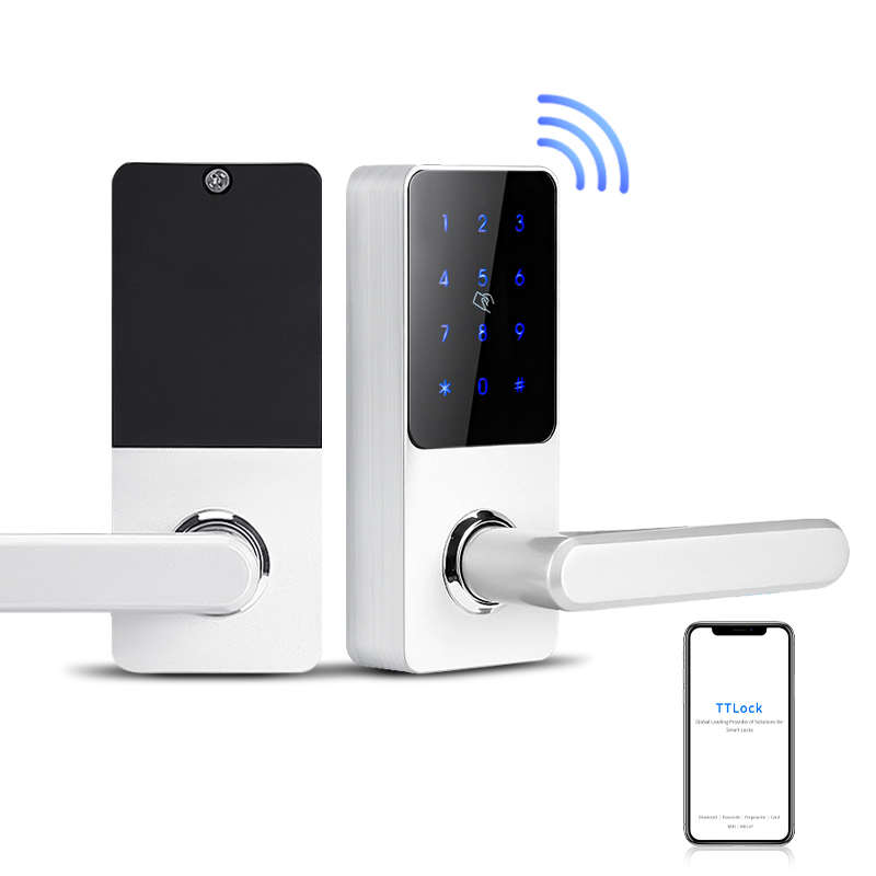 الداخلية لوحة المفاتيح اللاسلكية الذكية نقر قفل الباب مع Ttlock التطبيق رمز مفتاح مقبض