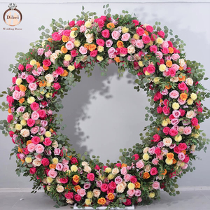 Support de planche Kt pliant/détachable blanc cadre de fond de mariage mise en page de scène accessoires d'arc de fête support de fleurs de route géométrique - Product Image 5