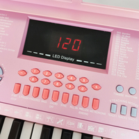 YM-288 Portable Digital Piano Keyboard Instrument 61-Midi Keys Durable Plastic Electric Organ for Adults Kids Electronic Type