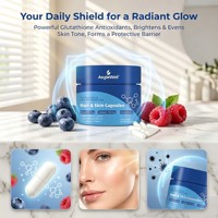 Complément alimentaire WELLBODY Hair Skin Beauty Capsules, biotine, collagène, peptides, complexe de glutathion, hydratation de la peau, capsules éclaircissantes pour la peau