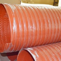 Tuyau flexible en silicone résistant aux hautes températures de 1,75 pouce pour conduit d'air et tuyau de fumée