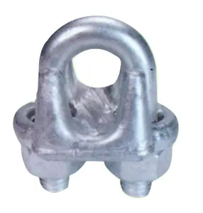 CLIP de câble métallique de TYPE B, métal MALLEABLE zingué de TYPE américain, CLIP de câble métallique forgé à la goutte, galvanisé à chaud, fabriqué en chine