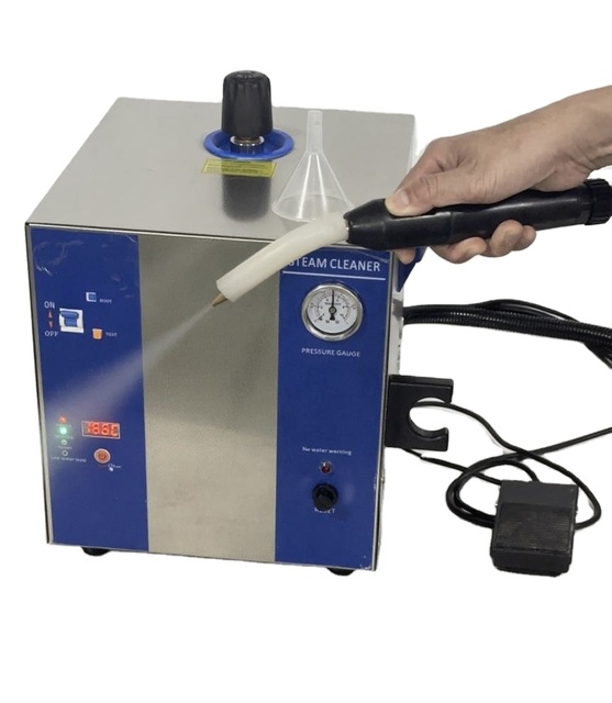 Stainless Steel 4L Boiler With Flexible Wands Low Water Warning 6 bar High Pressure Cleaning Power Easy Operate 4L Steam Cleaner