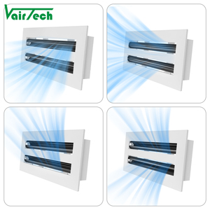 Hvac tuyến tính khe cắm khuếch tán <span class=keywords><strong>12</strong></span> <span class=keywords><strong>inch</strong></span> 2 khe cắm trong kho đăng ký không khí có thể điều chỉnh Trần khuếch tán không khí - Product Image 4