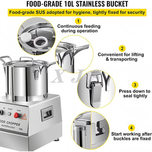 Mini Picadora Comercial de Verduras, Picadora Eléctrica Multifuncional Automática para Cebolla, <span class=keywords><strong>Ajo</strong></span>, Zanahoria y Repollo - Product Image 5