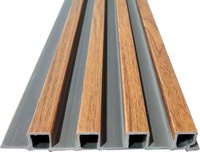 Panneaux muraux en WPC plastique au design cascade moderne, décoration intérieure élégante, ignifuges et imperméables, panneaux composites en bois pour la décoration de la maison