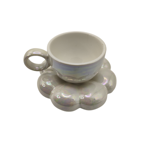 Tasses de restaurant personnalisées avec logo imprimé, design moderne, pour café, thé, cappuccino, yaourt, soucoupes, tasses vierges pour sublimation - Product Image 2