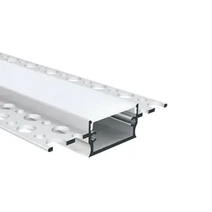 64*14Mm Architectural Gypsum Drywall Plaster Teto Wall Alumínio LED Perfil para 8-10Mm LED Strips