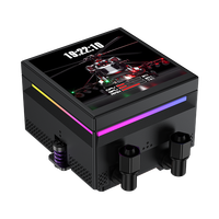 Boîtier d'ordinateur de jeu ICE APEX VISION S 360 BK avec refroidisseur d'eau, roulement à billes ARGB, compatible Intel LGA115X/1200/1700/1851 AM4 AM5, silencieux