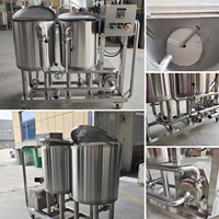 Système de nettoyage CIP 150L en acier inoxydable, chariot mobile CIP, équipement de nettoyage pour brasserie, pour cuves de fermentation