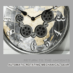 L'<span class=keywords><strong>orologio</strong></span> da <span class=keywords><strong>parete</strong></span> rotante rotante industriale da 45.5cm può eseguire l'<span class=keywords><strong>orologio</strong></span> a <span class=keywords><strong>ingranaggi</strong></span> tridimensionale vuoto con <span class=keywords><strong>orologio</strong></span> retrò - Product Image 3