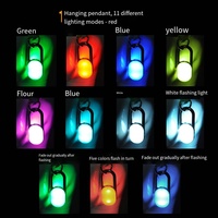 Lampe LED rechargeable USB RGB à clipser pour chien, pendentif lumineux étanche pour collier de chien, lumière LED pour la sécurité des promenades en extérieur