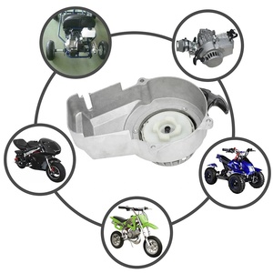 HIAORS Tarik Mundur Mulai Starter untuk 2 Tak 47cc 49cc 50cc Cina ATV Quad Go <span class=keywords><strong>Kart</strong></span> Pit Dirt Mini Saku Sepeda <span class=keywords><strong>Motor</strong></span> Perak - Product Image 3