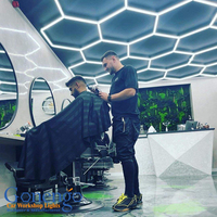 Fournisseurs de lumières de scène hexagonales à LED super lumineuses pour gymnase et studio de danse, conçues sur mesure
