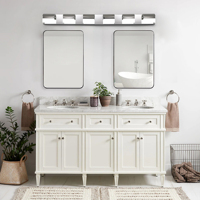 Éclairage de salle de bain moderne à 4 lumières LED, luminaire mural au-dessus du miroir