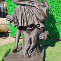 Statue de Diane en bronze grandeur nature, déesse de la chasse, sculpture pour jardin de villa extérieur