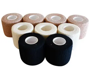 Medizinisches Binden Wickel Baumwolle Kohäsionsbinden selbstklebende elastische Sportbindenwickel