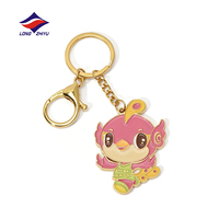 Longzhiyu – Porte-clés en métal personnalisés avec logo 2D, lettres, émail dur ou souple, breloques mignonnes de dessin animé, 20 ans d'expérience