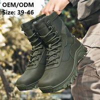 Bottes d'entraînement tout-terrain unisexes de haute qualité, semelle extérieure en caoutchouc souple, imperméables, antidérapantes, bottes tactiques pour adultes