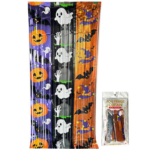 Rideau à franges en bois pour Halloween et Noël, avec motifs chauve-souris, citrouille, fantôme, réutilisable, pour décor de fête et accessoire photo - Product Image 4