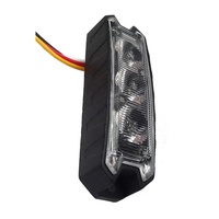 DC12-24V fonction de synchronisation petite lumière stroboscopique 3W IP65 avertissement moto rouge bleu lumière stroboscopique d'urgence voiture clignotant voyant d'avertissement
