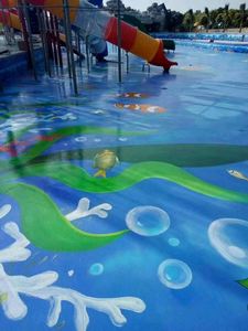 Revestimiento Impermeable para Pisos de Concreto en Piscinas y Parques Acuáticos, Revestimiento Polimérico Antideslizante de Alta Transparencia, Precios de Revestimiento de Poliurea - Product Image 5