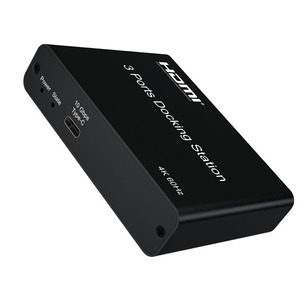4K 60Hz Type-C Voor <span class=keywords><strong>HDMI</strong></span>-Uitgang Dockingstation Schakelaar Met <span class=keywords><strong>3</strong></span> Poorten Video Splitters & Converters - Product Image 2