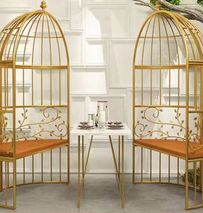 Chaise double Cour Escalade Vigne Cadre Jardin Paresseux Chaise Creative Bird <span class=keywords><strong>Cage</strong></span> Flower Frame Outdoor Garden Leisure Chair - Product Image 2