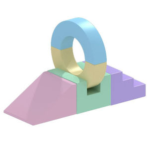 इनडोर बच्चों के लिए क्षेत्र सॉफ्ट प्ले सेट सुरंग और स्लाइड सेट इनडोर पर्वतारोही खिलौने तैयार करते हैं - Product Image 2