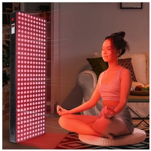 Panel lampu merah inframerah, chip ganda dapat disesuaikan, dekat lampu merah terapi panel seluruh tubuh