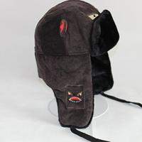 Dairui enfants adultes requin chapeau aviateur hiver chaud laine brodé dessin animé oreillette chapeau mignon drôle temps froid bonnet garçons filles