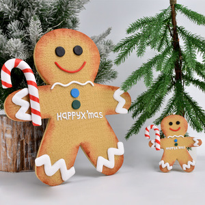 High Quality Gingerbread Man Hanging Ornaments Festive Christmas <b>Tree</b> & Window Decoration Children's Gifts Shooting Props - Product Image 4