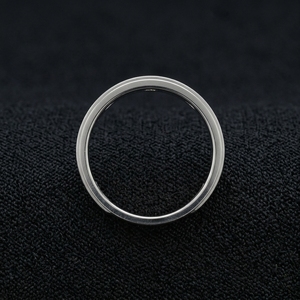 Sleek Platinum Diamond Ring Channel Set IGI Certified Luxury Elegant Simple Band Engagement Wedding Jewelry - Product Image 3