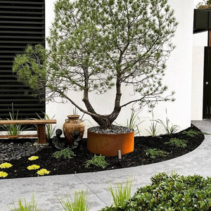 Bordure de jardin décorative en acier corten flexible découpée au laser pour l'aménagement paysager - Product Image 4